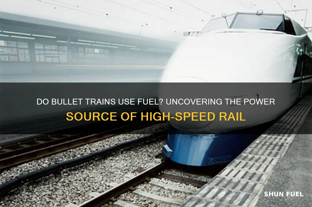 do bullet trains use fuel