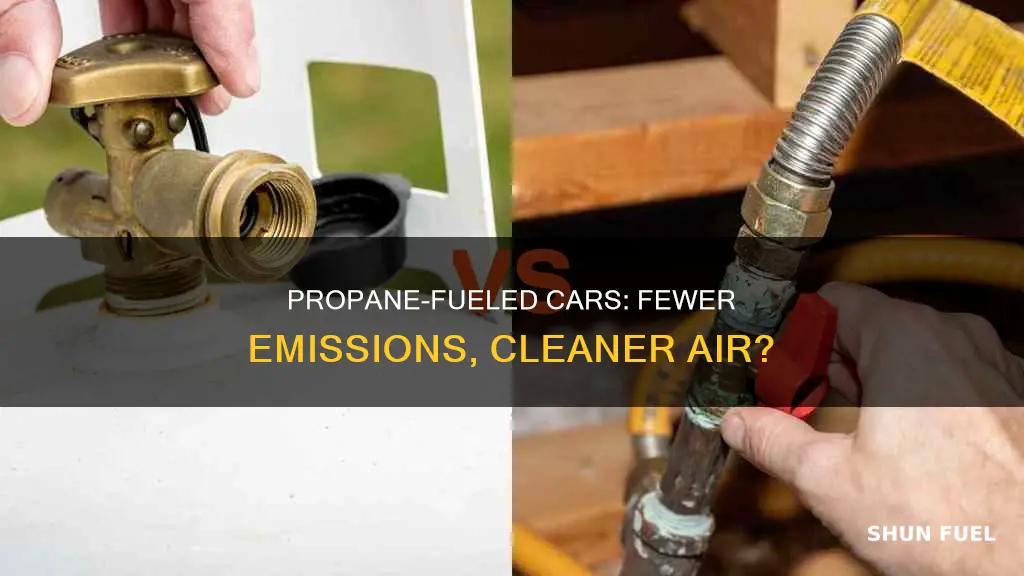 do cars fueled by propane not release as many emiisions