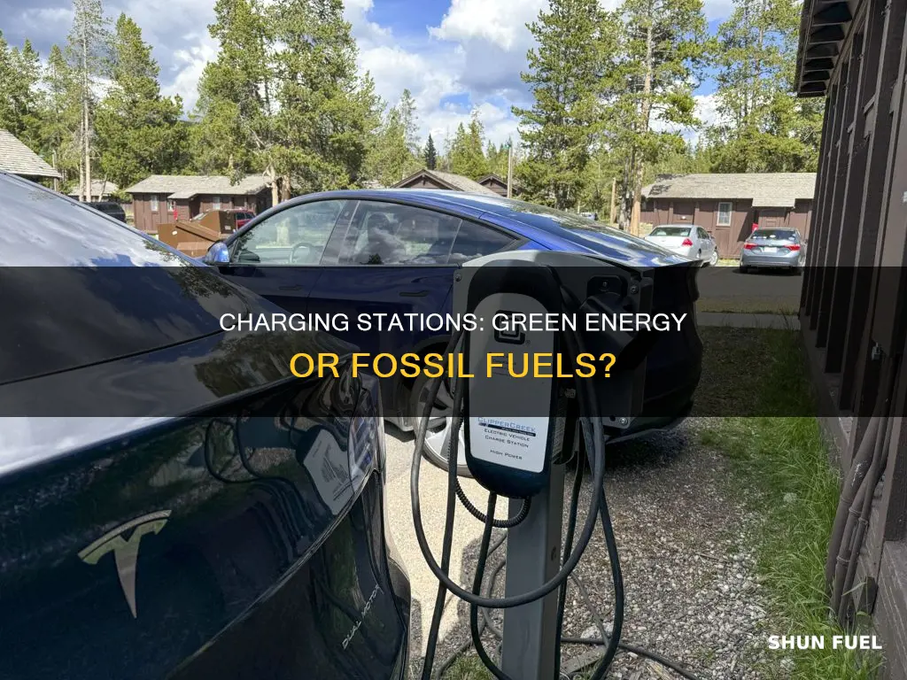 do charging stations use fossil fuels