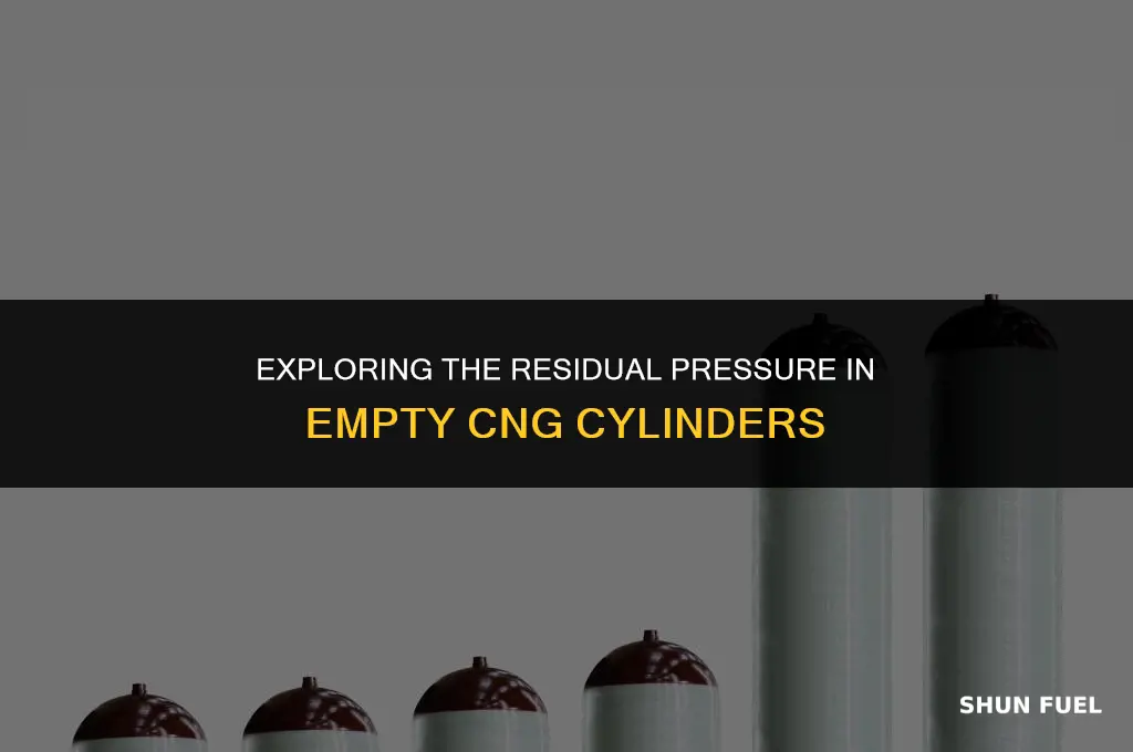 do cng cylinders still have pressure when empty