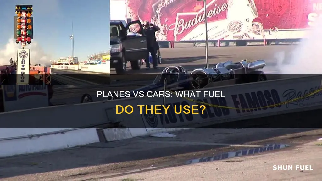 do commercial planes use different fuel than cars