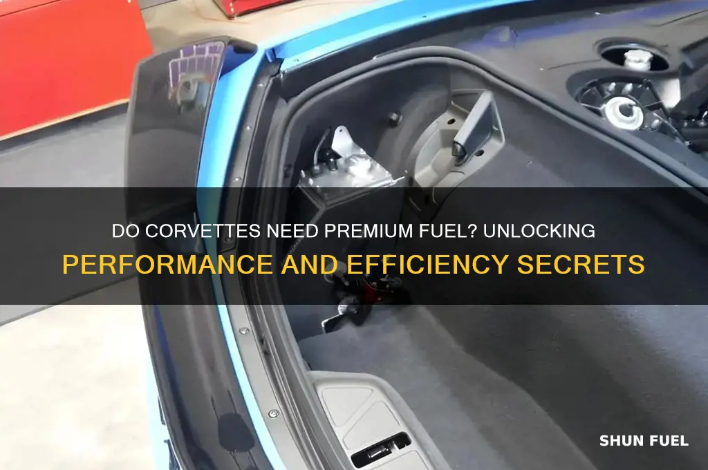 do corvettes require premium fuel