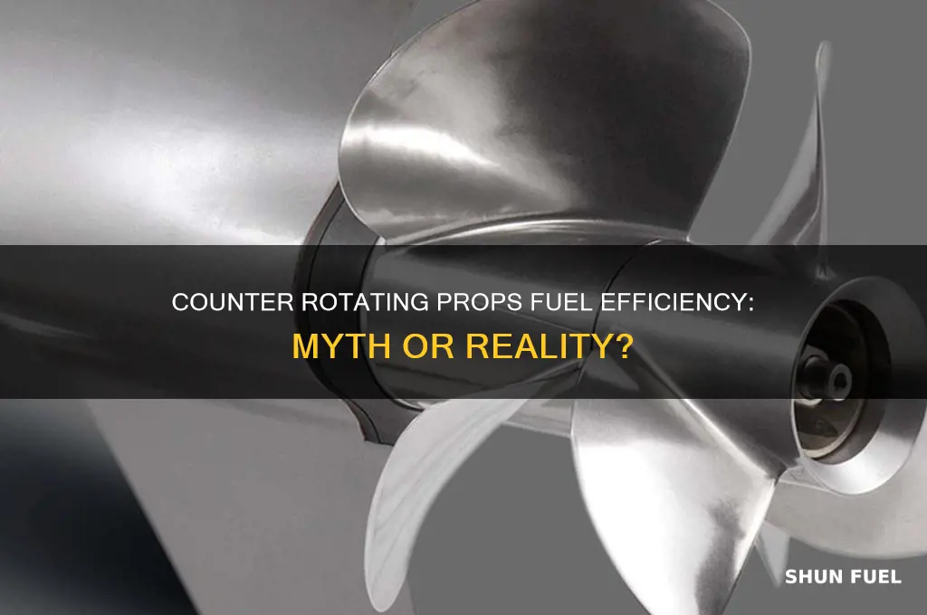 do counter rotating props use more fuel