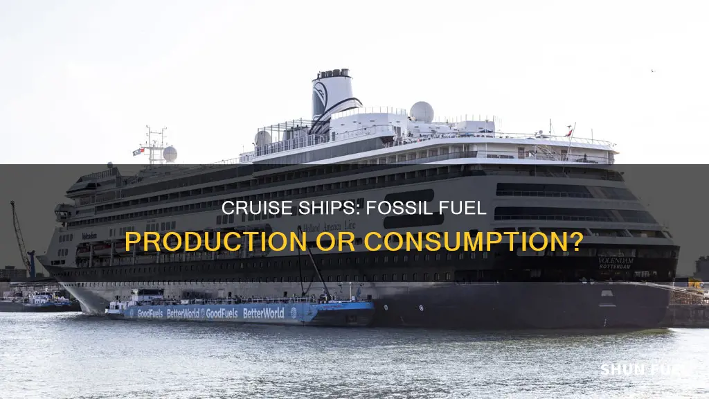 do cruise ships produce fossil fuels