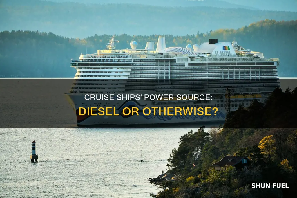 do cruise ships run on diesel fuel