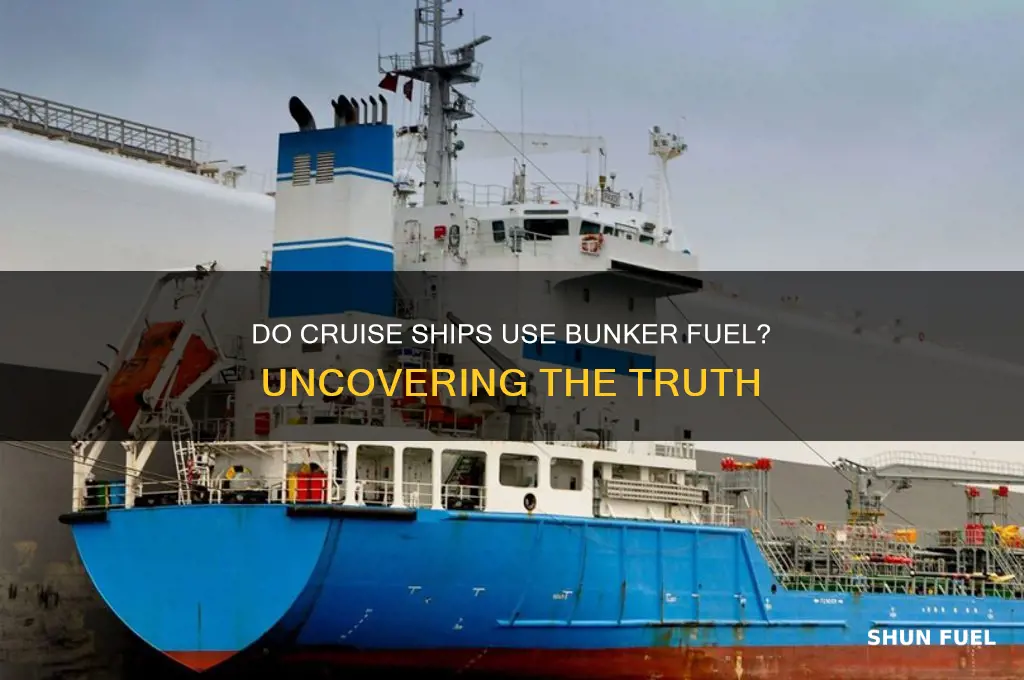 do cruise ships use bunker fuel
