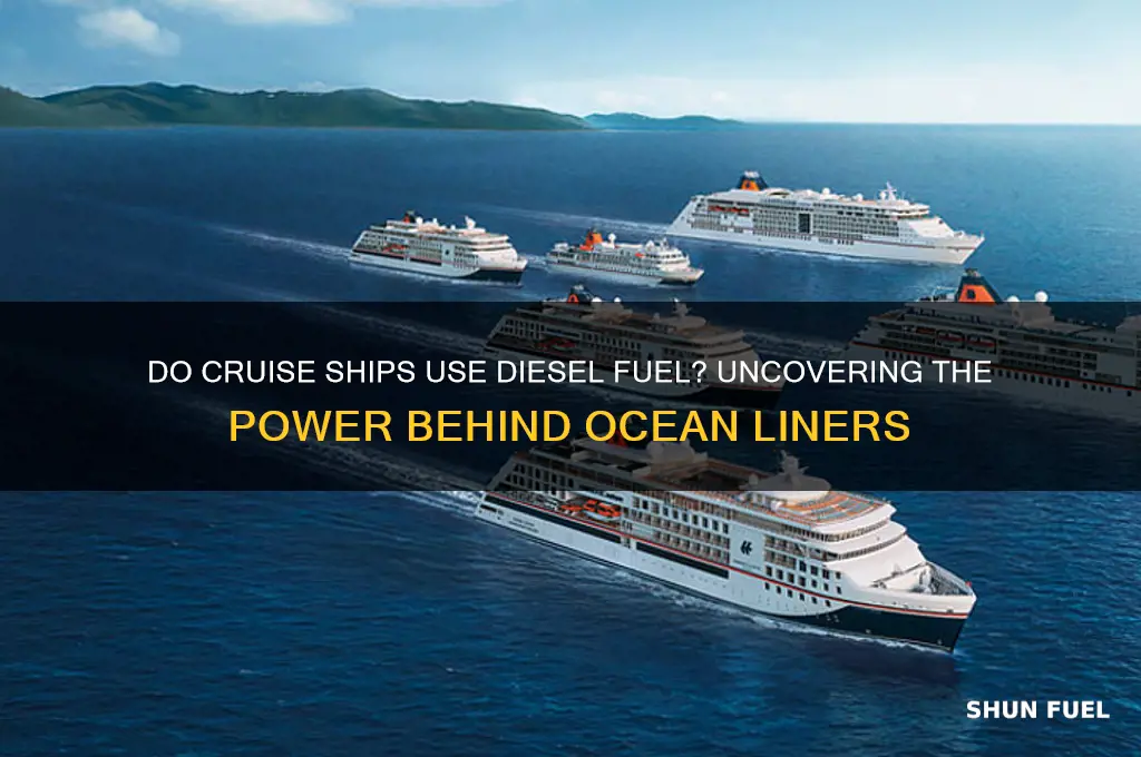 do cruise ships use diesel fuel
