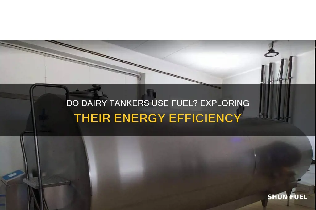 do dairy tankers use fuel
