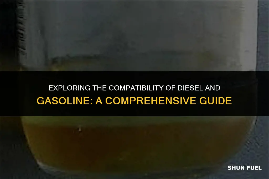 do diesel and gasoline mix