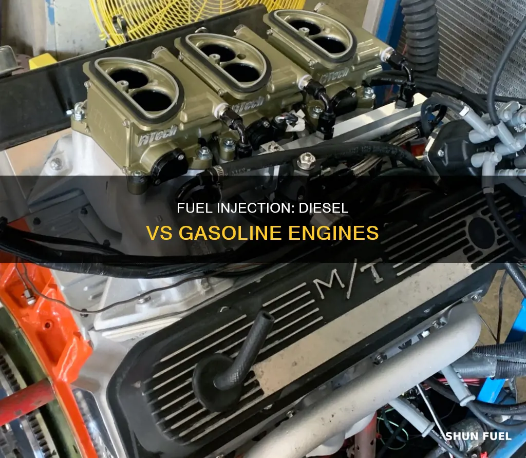 do diesel engines and gasoline engines both use fuel injection