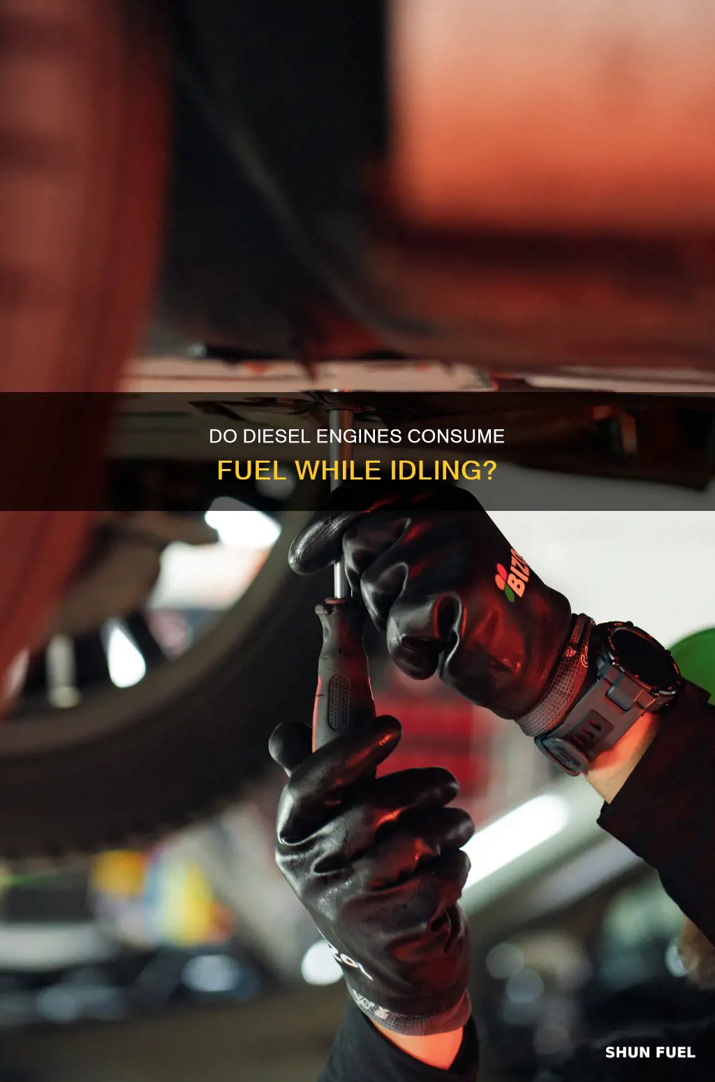 do diesel engines burn fuel while idling