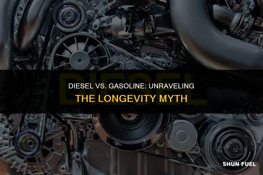 do diesel engines last longer than gasoline