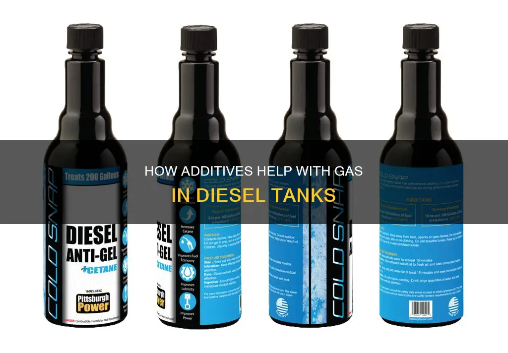 do diesel fuel additives help with gas in diesel tank