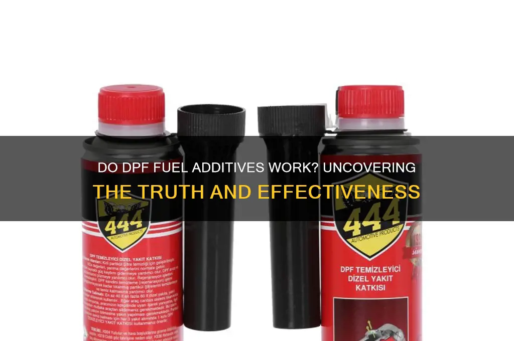 do dpf fuel additives work