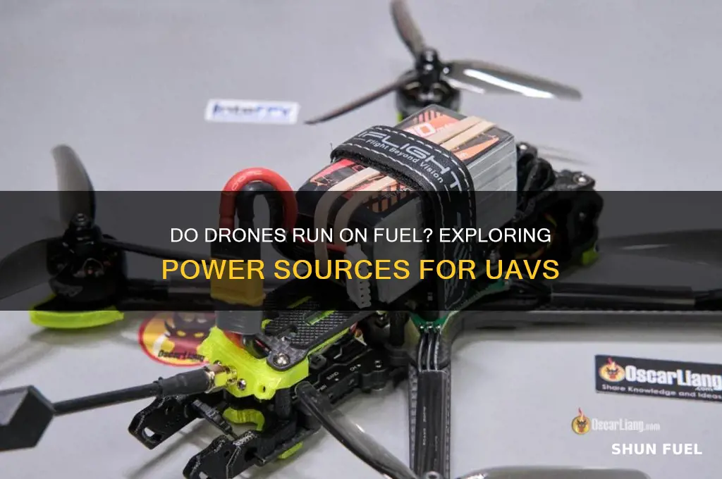do drones run on fuel