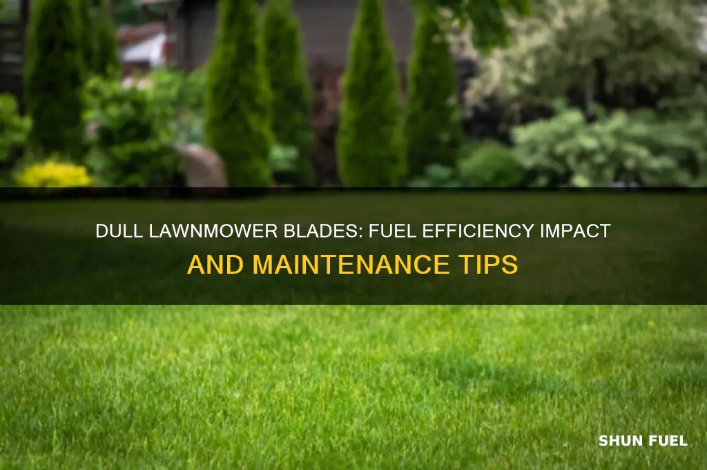 do dull lawnmower blades use more fuel