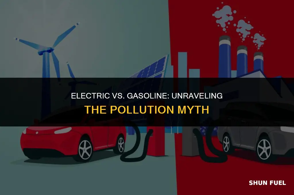 do electric cars produce more pollution than gasoline cars