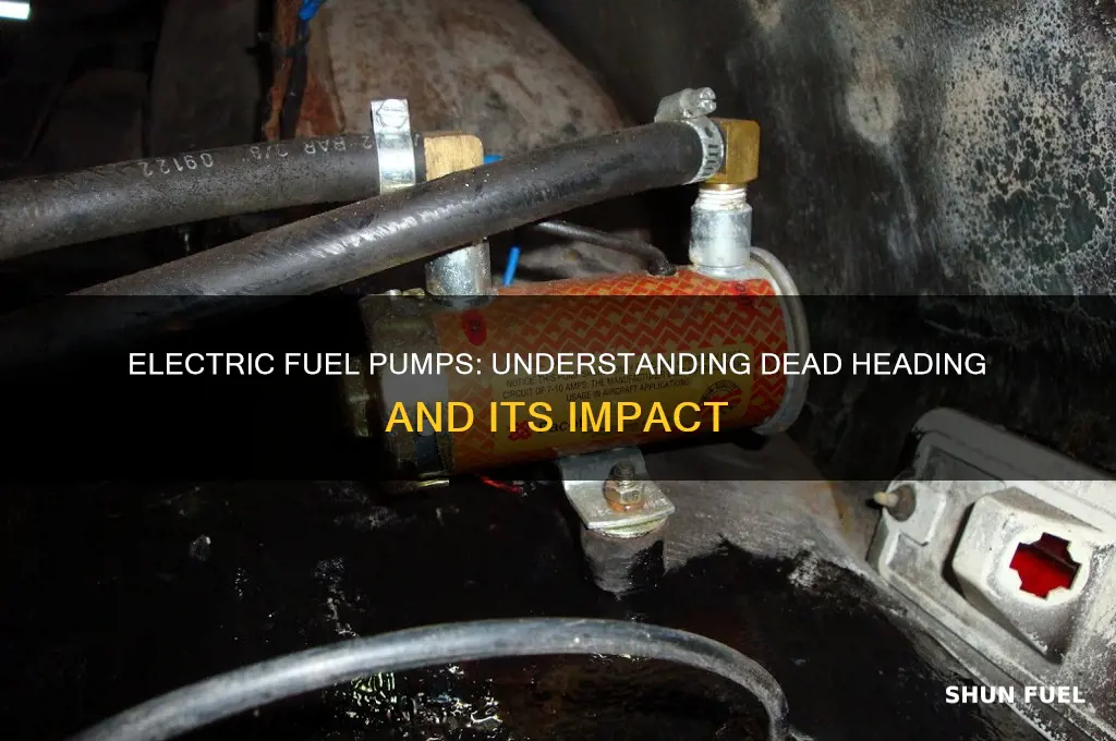 do electric fuel pumps dead head