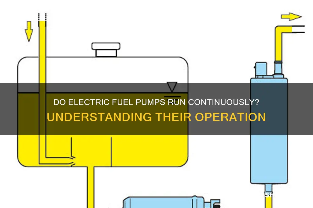 do electric fuel pumps run all the time
