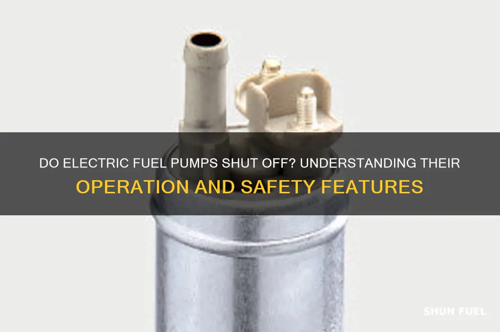 do electric fuel pumps shut off
