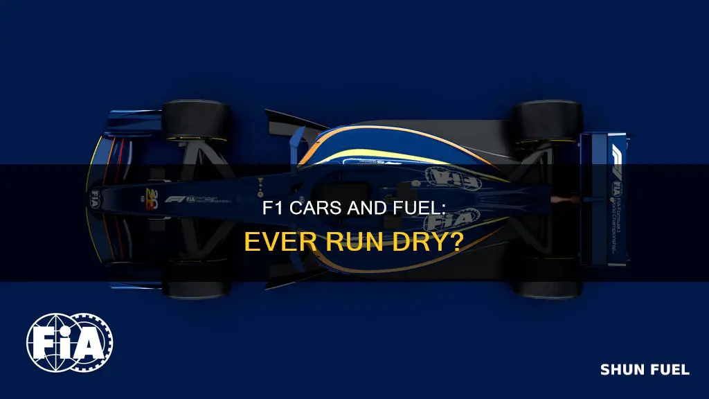 do f1 cars ever run out of fuel