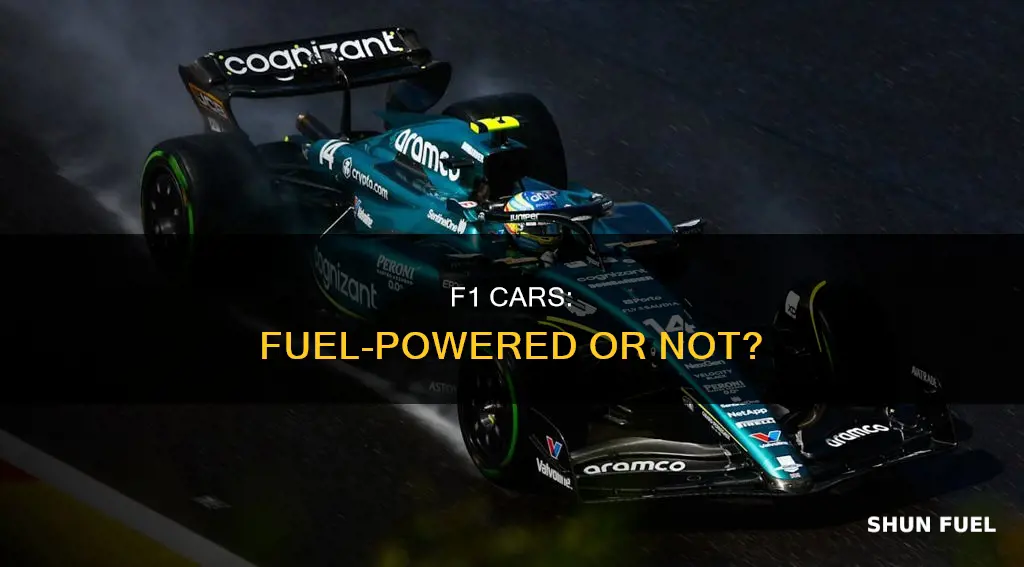do f1 cars run on fuel