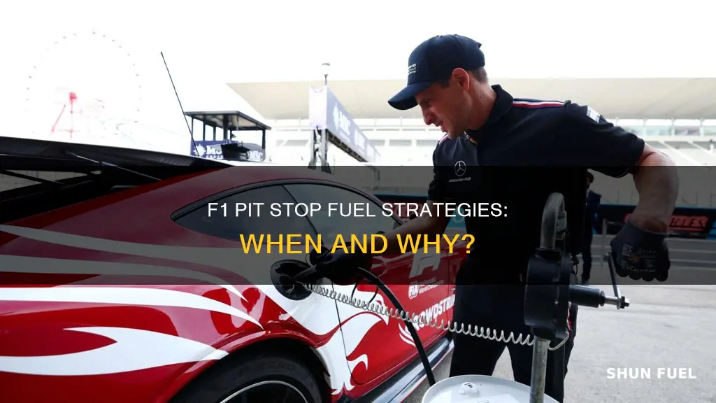 do f1 cars take fuel during pit stops