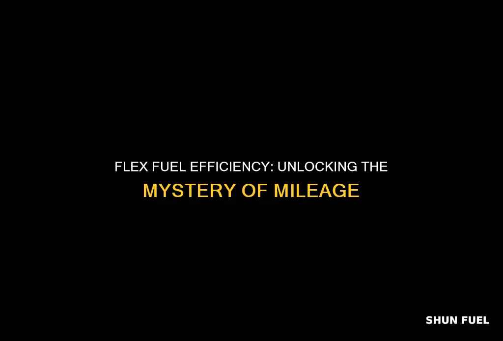 do flex fuel cars get less milage