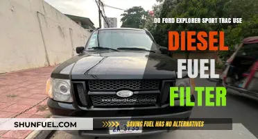 Ford Explorer Sport Trac: Diesel Fuel Filter Requirements