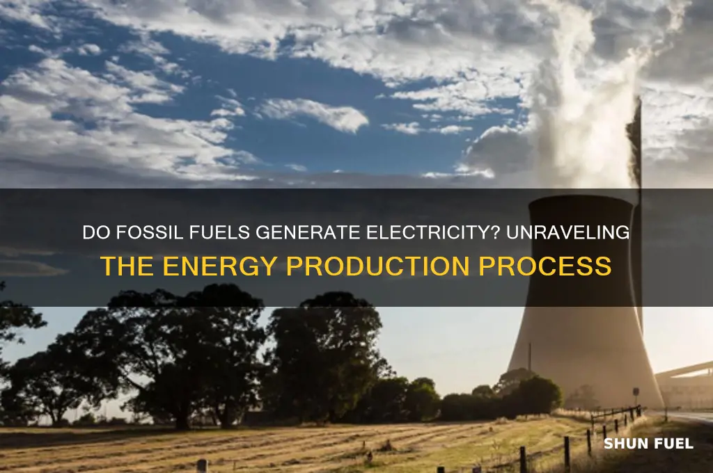 do fosel fuels use electricity