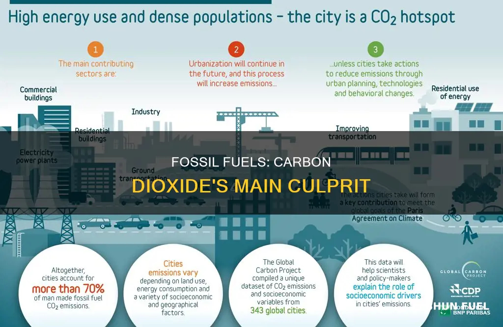 do fossil fuels put carbon dioxide into the atmosphere