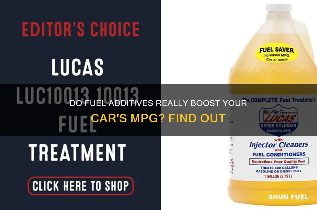 do fuel additives increase mpg