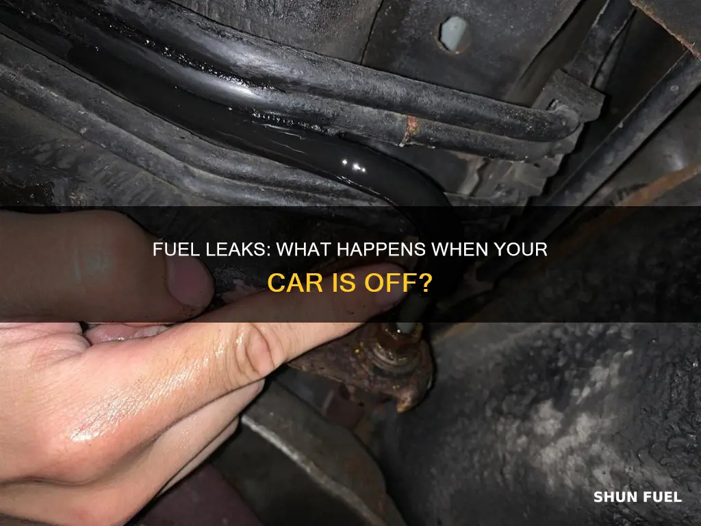 do fuel leaks stop when car is off