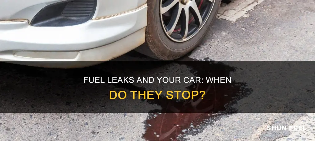 do fuel leaks stop when car is off