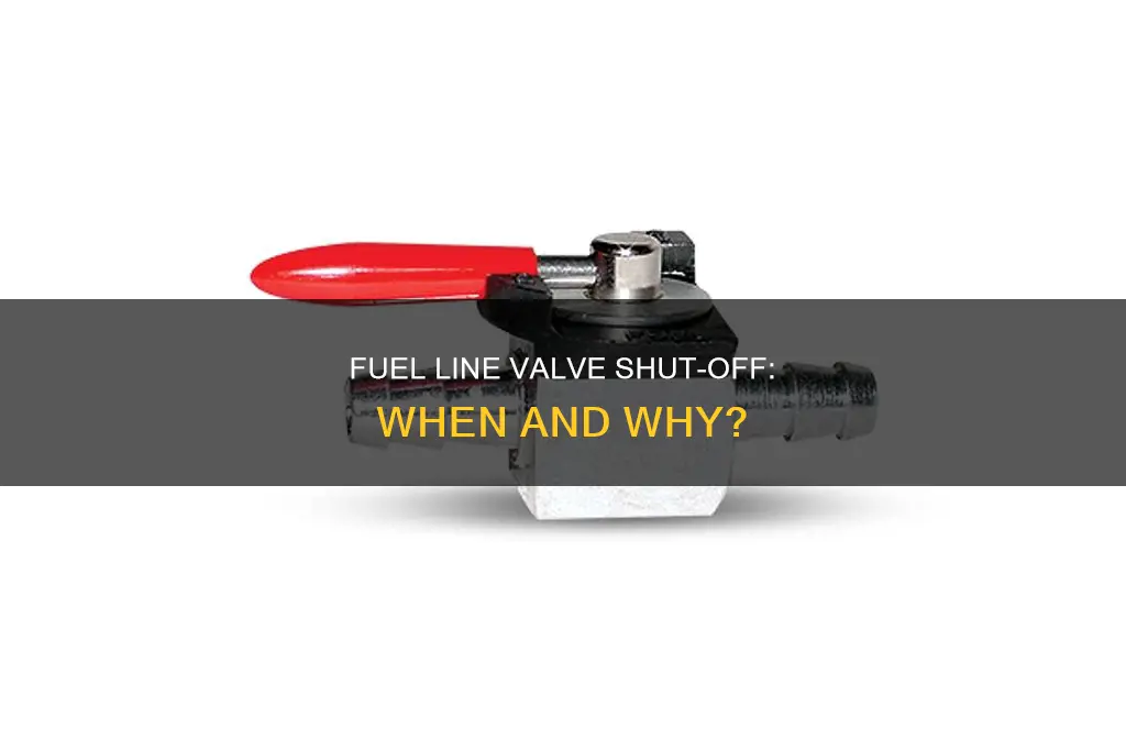 do fuel line valve shut off