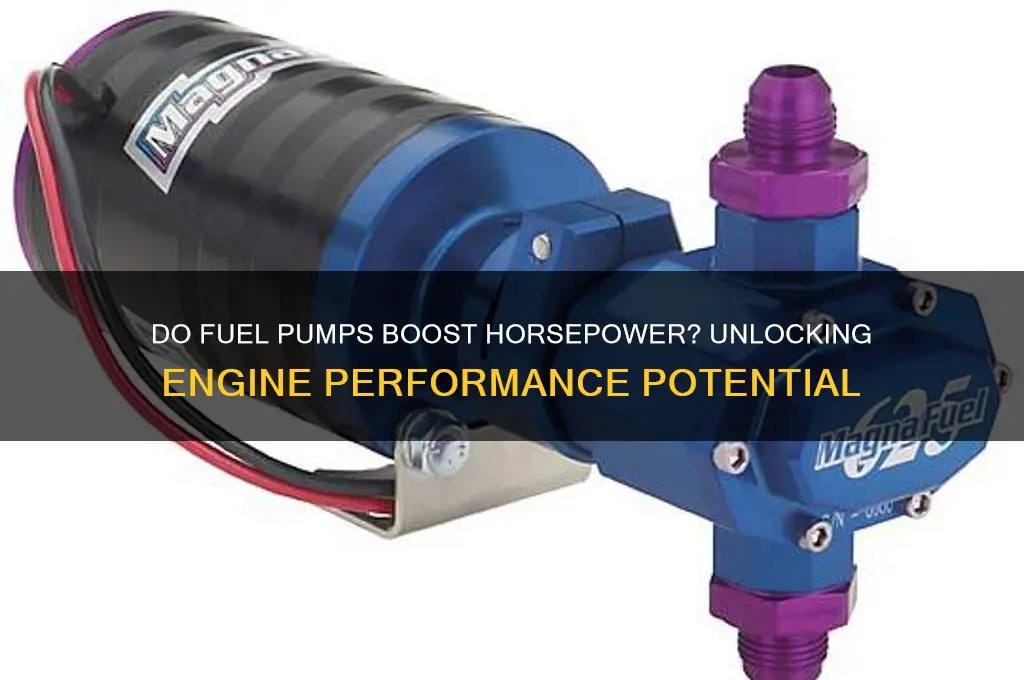 do fuel pumps add horsepower