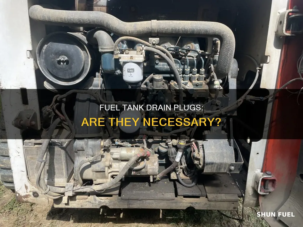 do fuel tanks have drain plugs