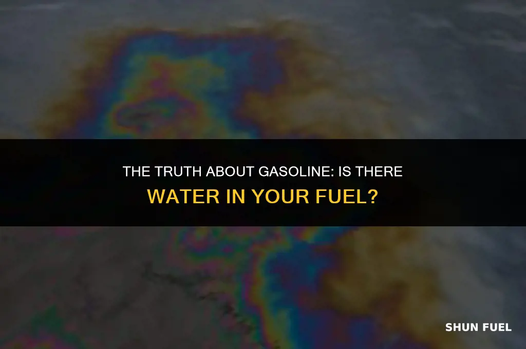 do gas stations put water in their gasoline