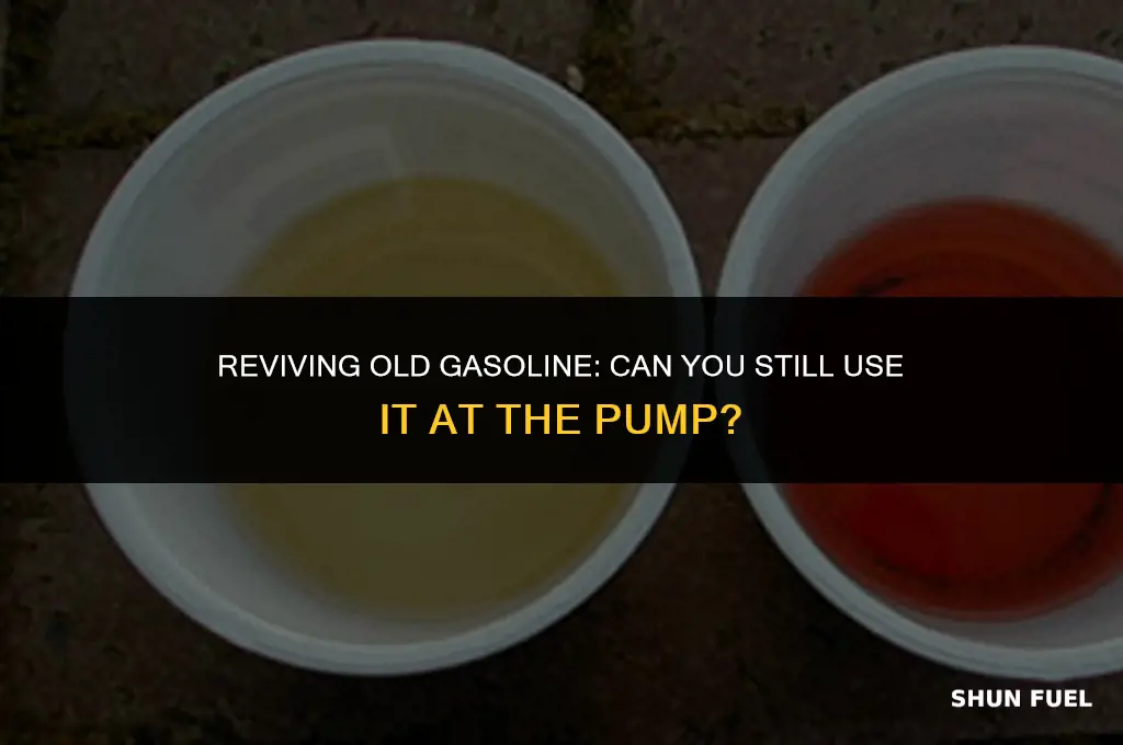 do gas stations take old gasoline