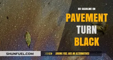 Why Gasoline Stains on Pavement Turn Black: A Chemical Explanation