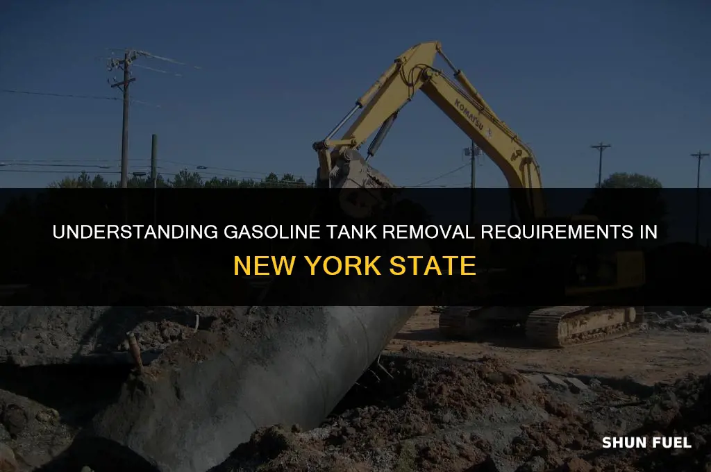 do gasoline tanks need to be removed in nys