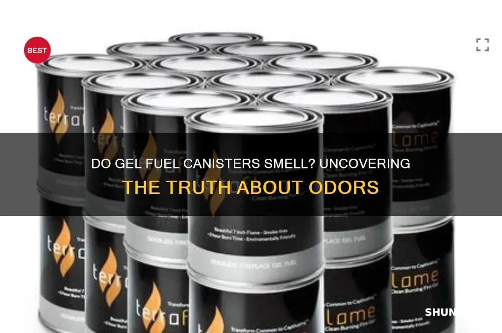 do gel fuel cansters smell