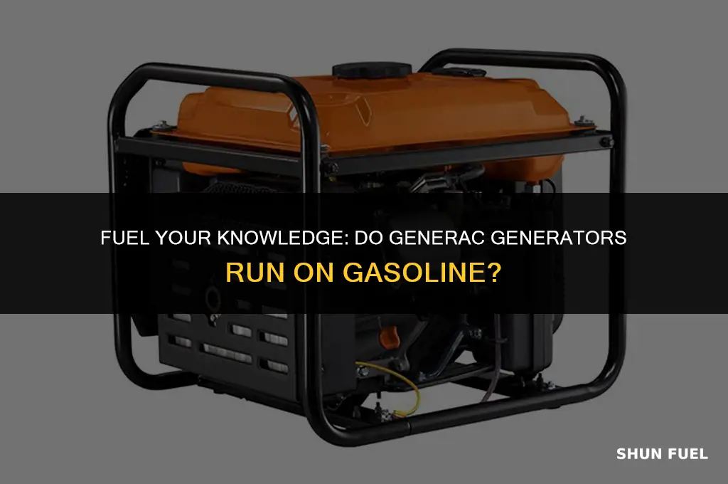 do generac generators run on gasoline