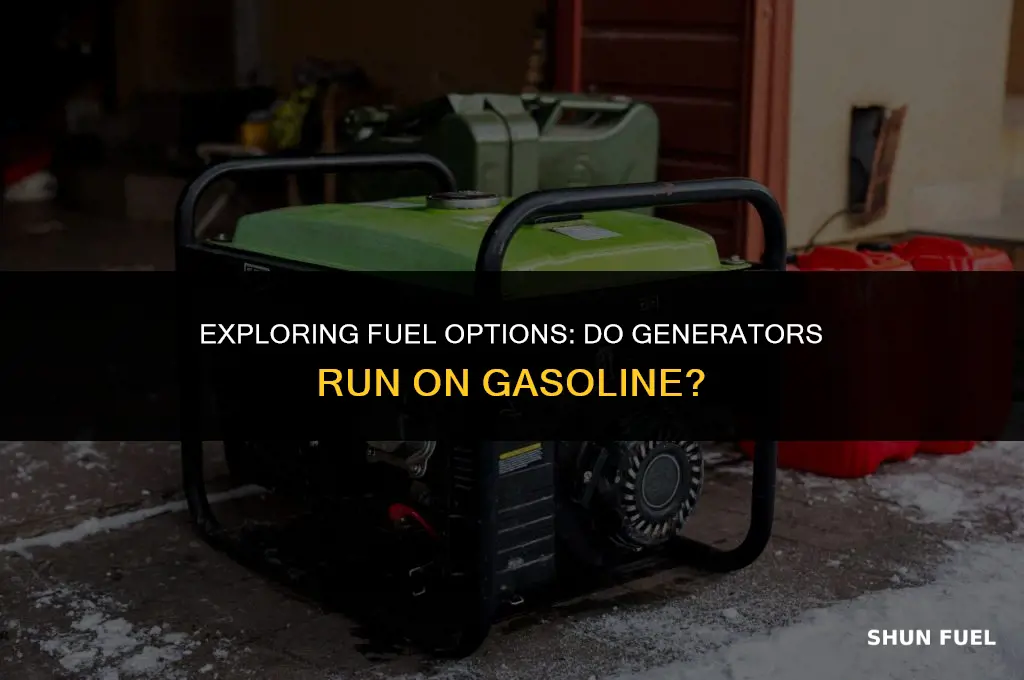 do generators run on gasoline