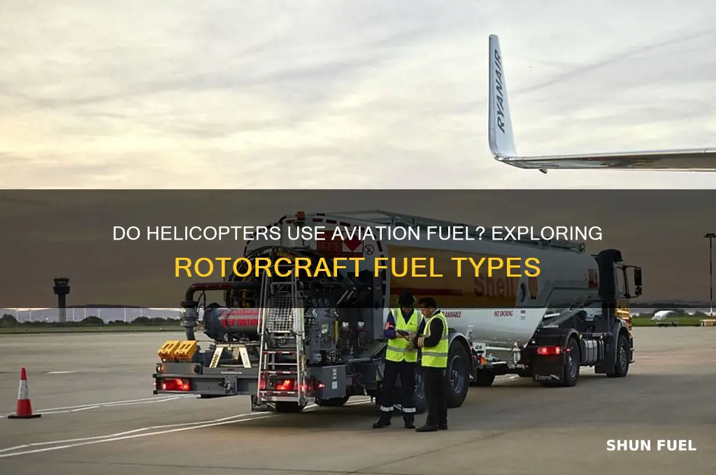 do helicopters use aviation fuel