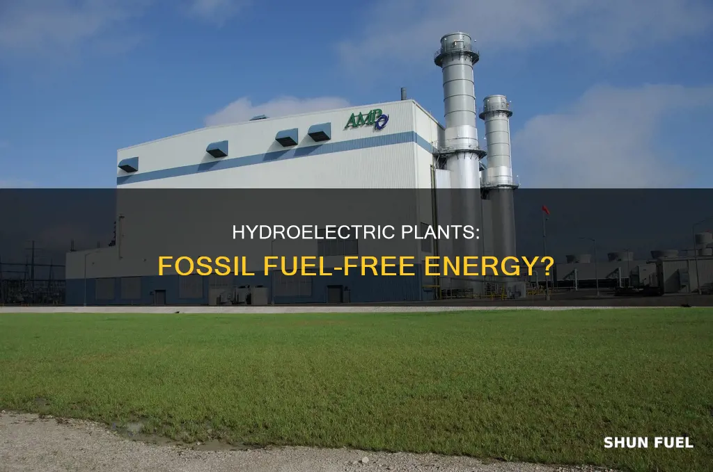 do hydroelectric plants use fossil fuel