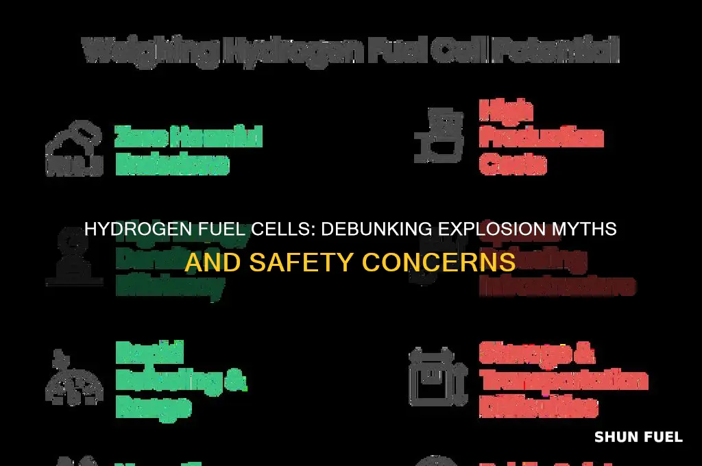 do hydrogen fuel cells explode