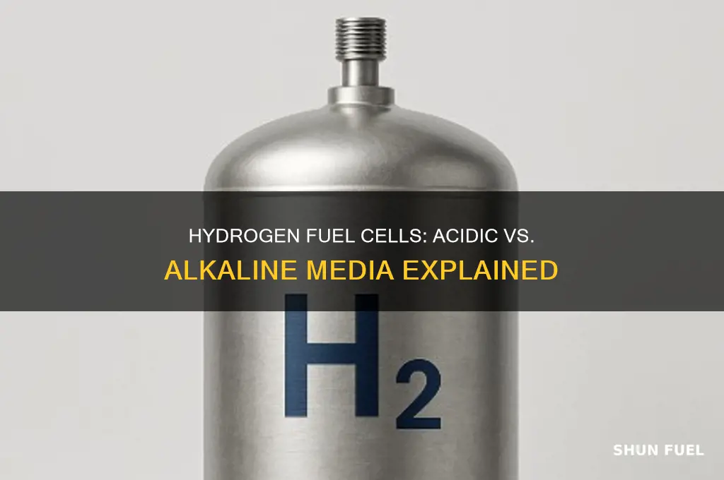do hydrogen fuel cells use acidic or alkaline media