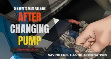 Fuel Gauge Reset: Necessary After Changing the Pump?