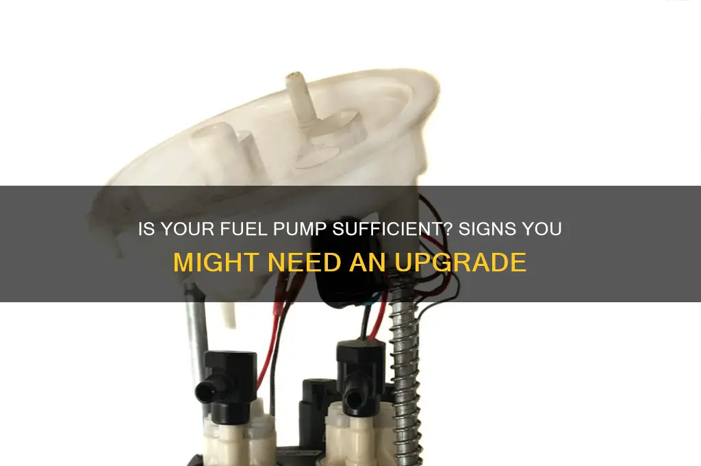 do i need a bigger fuel pump